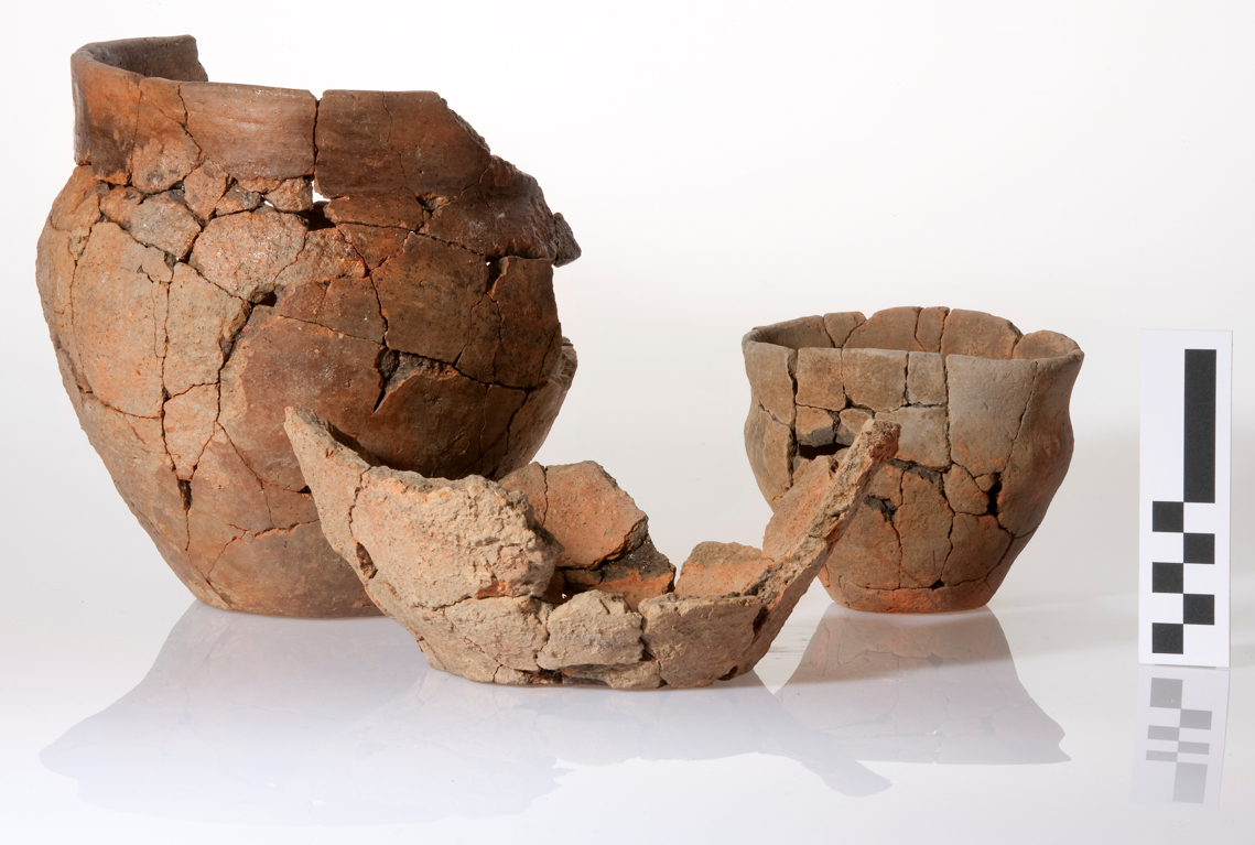 archeologische vondsten in het depot